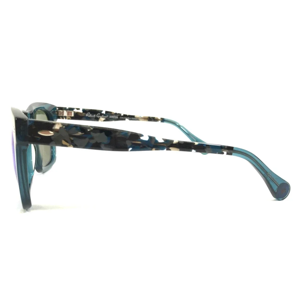 Robert Graham Sunglasses CALVIN BLU Blue Square Frames w/ Blue Polarized Lenses